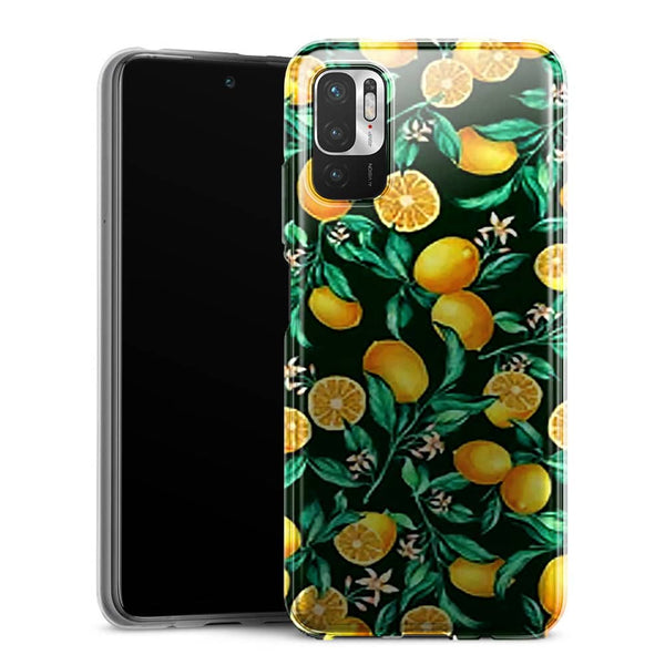 Coque Xiaomi Note 10 5G Orange sur Fond Noir