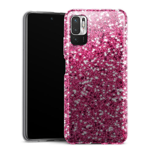 Coque Xiaomi Redmi Note 10 5G Paillettes Roses