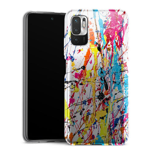 Coque Xiaomi Redmi Note 10 5G Splash Paint Arc en ciel