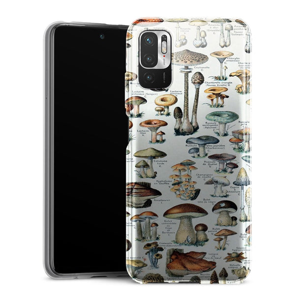 Coque Xiaomi Redmi Note 10 5G Tableau des champignons comestibles vintage