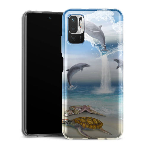 Coque Xiaomi Redmi Note 10 5G Dauphins Heureux