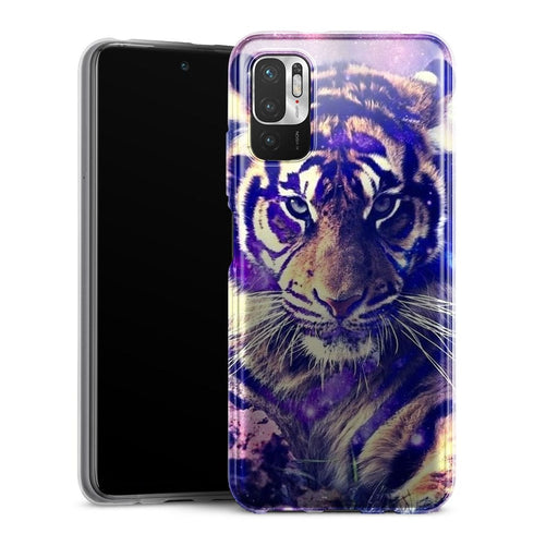 Coque Xiaomi Redmi Note 10 5G Tigre Bleu de Russie