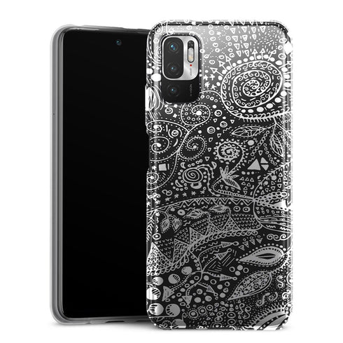Coque Xiaomi Redmi Note 10 5G Aztec bw handmade
