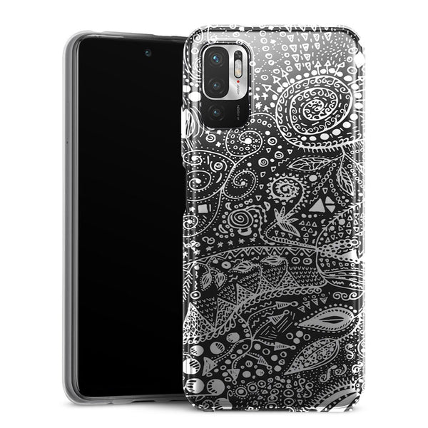 Coque Xiaomi Redmi Note 10 5G Aztec bw handmade