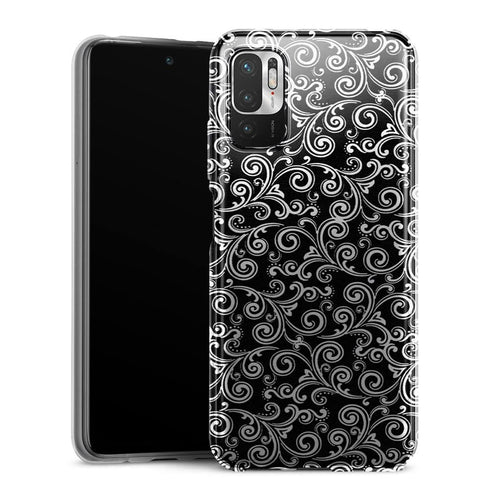 Coque Xiaomi Redmi Note 10 5G Black and white swirls