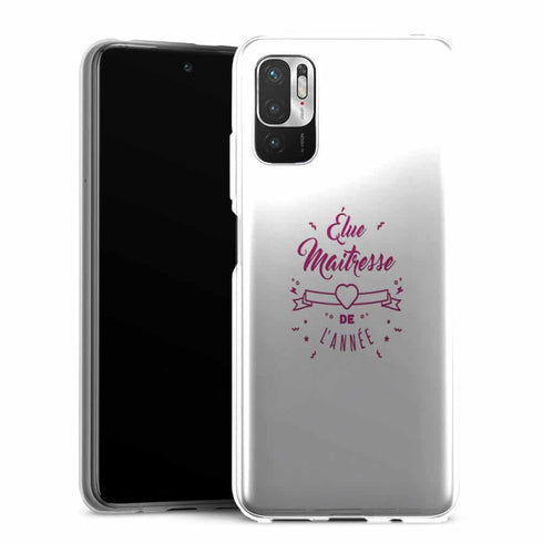 Coque Xiaomi Redmi Note 10 5G Elue maitresse de l'annee cadeau professeur