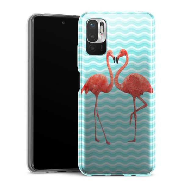 Coque Xiaomi Redmi Note 10 5G Flamingo love