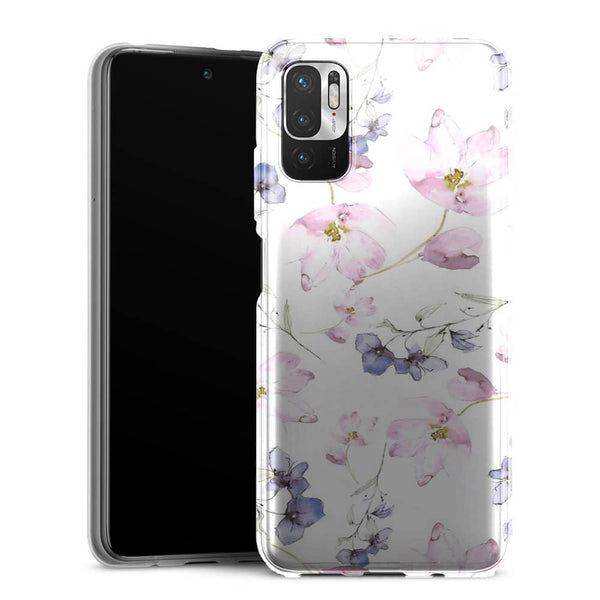 Coque Xiaomi Note 10 5G fleurs aquarelles