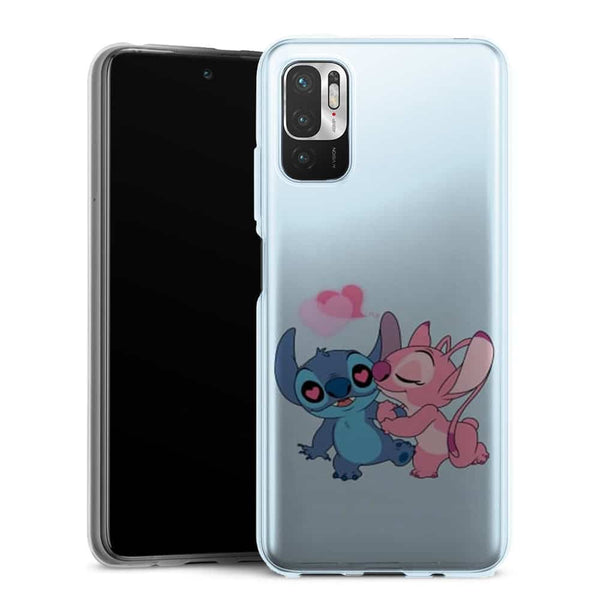 Coque Xiaomi Note 10 5G 5G Stitch angel love heart pink