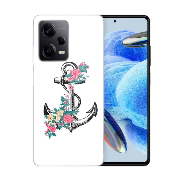 Coque Xiaomi Note 12 Pro ancre florale rose