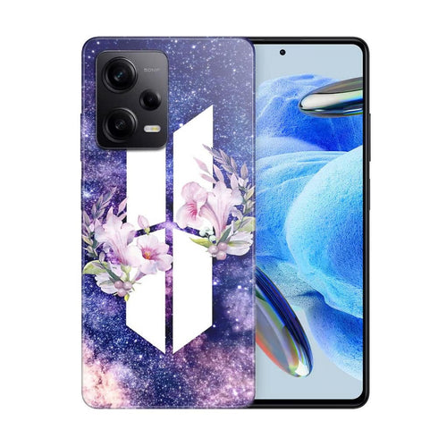 Coque Xiaomi Note 12 Pro BTS Army galaxy fleurs