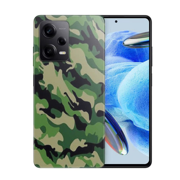 Coque de telephone Xiaomi Redmi Note 12 Pro Camouflage Militaire Vert