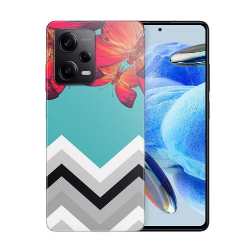 Coque Xiaomi Redmi Note 12 Pro Papillon Aurore et Chevrons