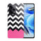 Coque Xiaomi Redmi Note 12 Pro Chevrons Colorés Rose et Noir