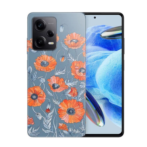 Coque Xiaomi Note 12 Pro Coquelicots floral botanical art