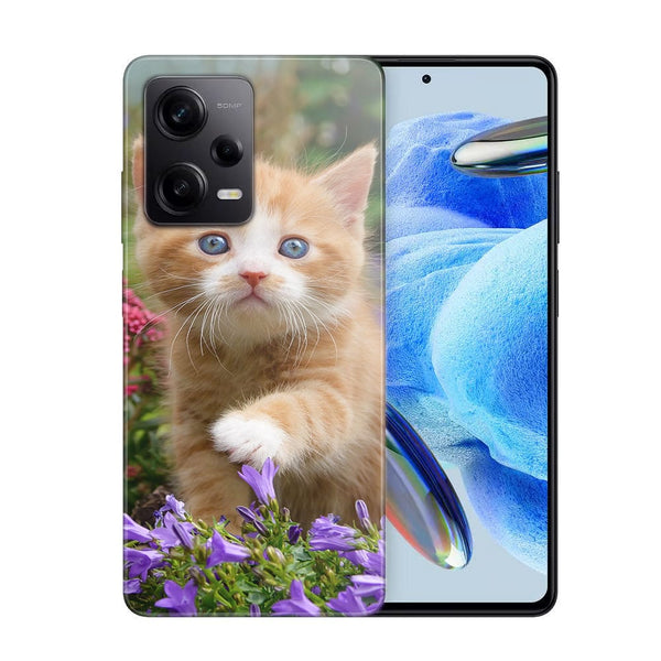 Coque Xiaomi Redmi Note 12 Pro Flowery Garden Lovely and enchanting cat