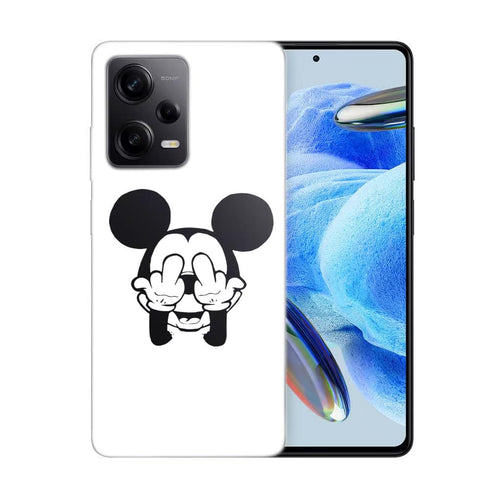 Coque téléphone Xiaomi Redmi Note 12 Pro Doigt d'honneur Fuck the Mouse