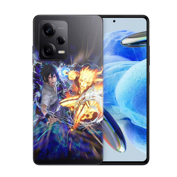 Coque Xiaomi Redmi Note 12 Pro Fight Naruto Sasuke