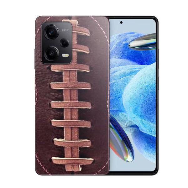 Coque Xiaomi Redmi Note 12 Pro Football Cuir Vintage