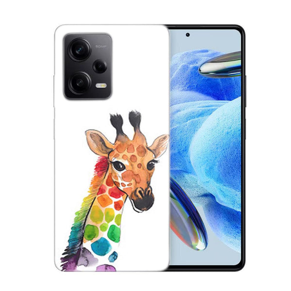 Coque Xiaomi Redmi Note 12 Pro Girafe Mulicouleurs