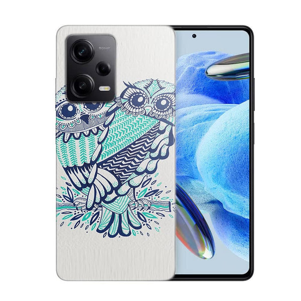 Coque Xiaomi Redmi Note 12 Pro Hiboux Turquoises