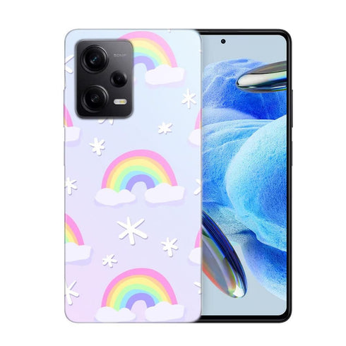 Coque Xiaomi Redmi Note 12 Pro Joyeux Pastel Rainbows