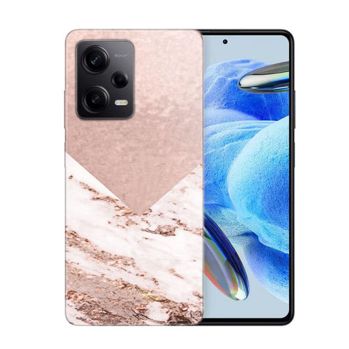 Coque Xiaomi Redmi Note 12 Pro Marbre rose chaud rose pastel