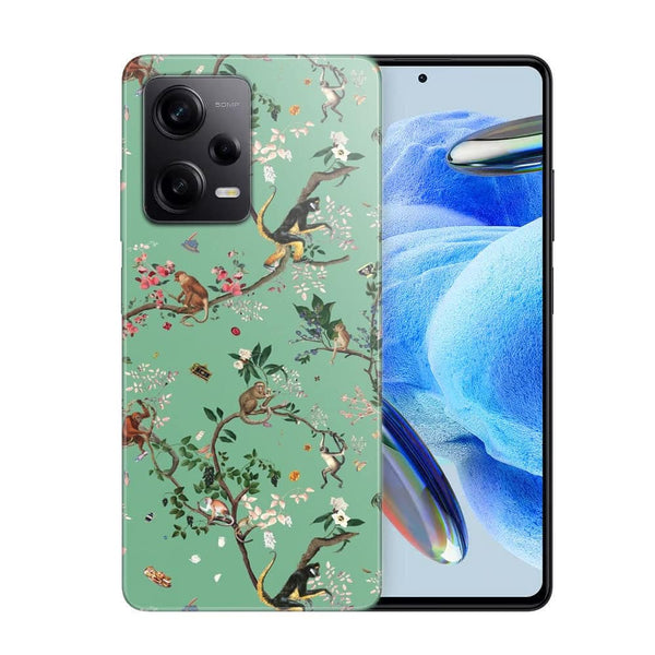 Coque Xiaomi Note 12 Pro Monde des singes vert