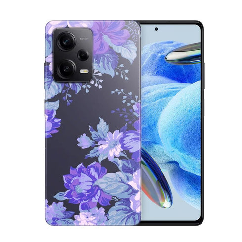 Coque Xiaomi Note 12 Pro Motif Floral de minuit