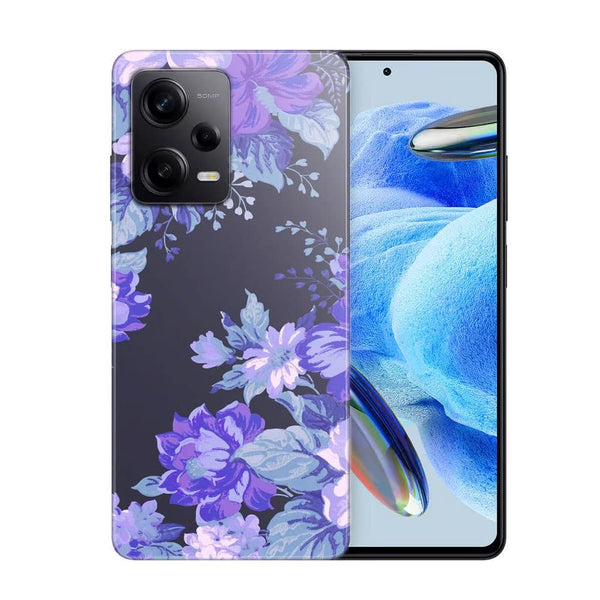 Coque Xiaomi Note 12 Pro Motif Floral de minuit