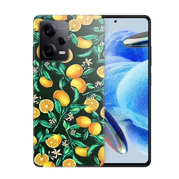 Coque Xiaomi Note 12 Pro Orange sur Fond Noir