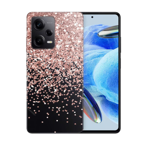 Coque Xiaomi Redmi Note 12 Pro Paillettes dor rose