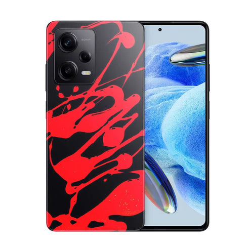 Coque Xiaomi Redmi Note 12 Pro Paint Slpash Rouge
