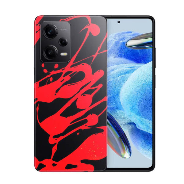 Coque Xiaomi Redmi Note 12 Pro Paint Slpash Rouge