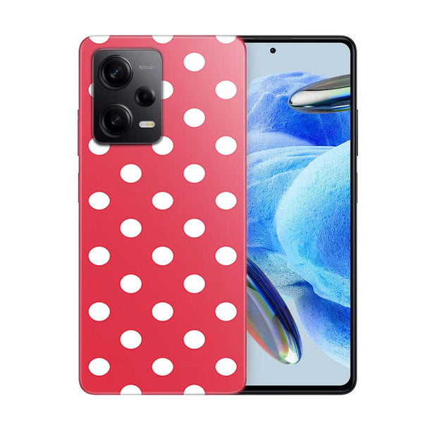 Coque Xiaomi Redmi Note 12 Pro Rouge à Pois