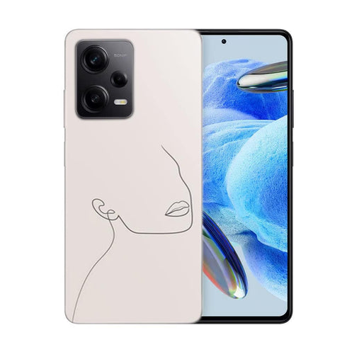 Coque Xiaomi Redmi Note 12 Pro Pastel Beige Portrait Femme