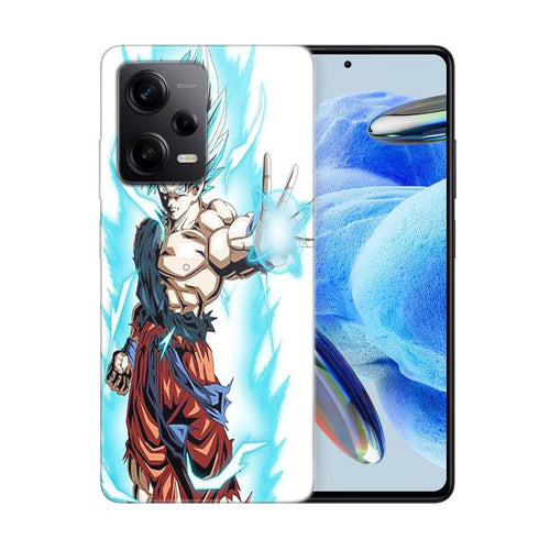 Coque Xiaomi Redmi Note 12 Pro Super Sayan Bleu