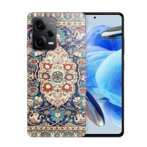 Coque Xiaomi Note 12 Pro Tapis en soie persan Heriz ou Tabriz