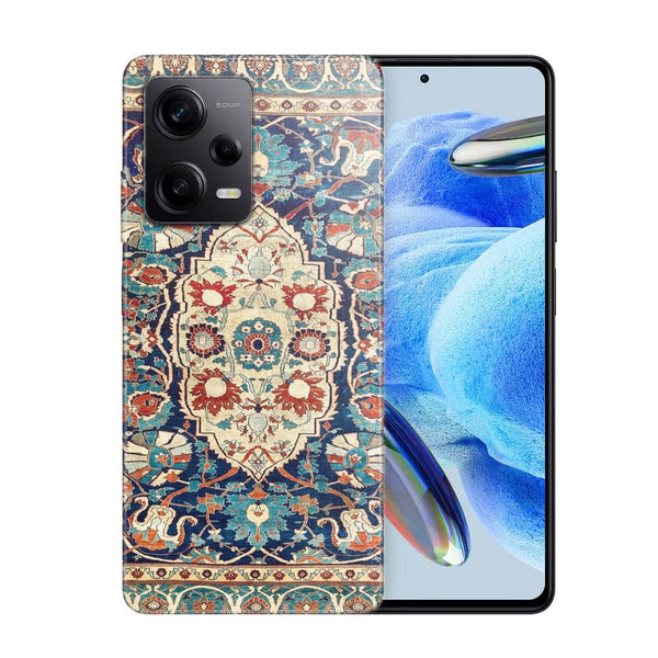 Coque Xiaomi Note 12 Pro Tapis en soie persan Heriz ou Tabriz