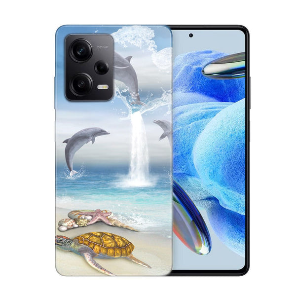 Coque Xiaomi Redmi Note 12 Pro Dauphins Heureux