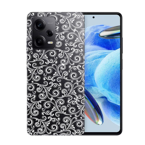 Coque Xiaomi Redmi Note 12 Pro Black and white swirls