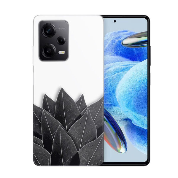 Coque Xiaomi Note 12 Pro Black Leaves