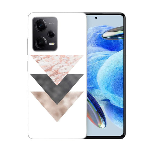 Coque Xiaomi Redmi Note 12 Pro design moderne avec un beau marbre en or rose