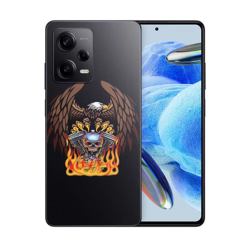 Coque Xiaomi Redmi Note 12 Pro Harley Davidson Skull engine