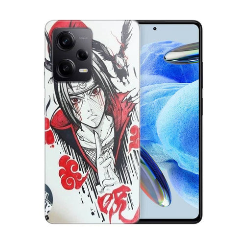 Coque Xiaomi Redmi Note 12 Pro itachi blood eyes raven akatsuki