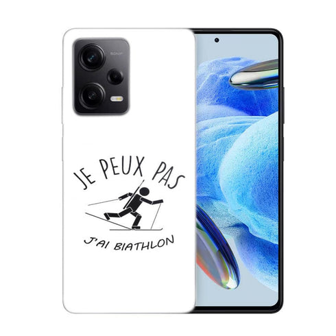 Coque Xiaomi Redmi Note 12 Pro Je peux pas j'ai Biathlon
