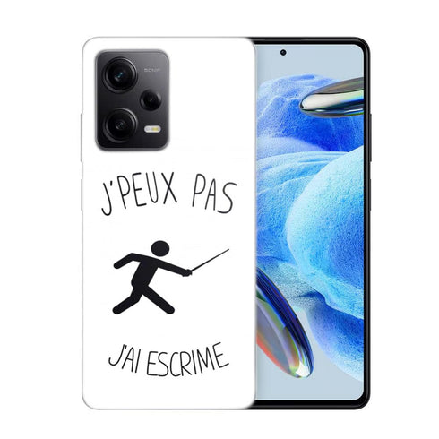 Coque Xiaomi Redmi Note 12 Pro Je peux pas j'ai Escrime
