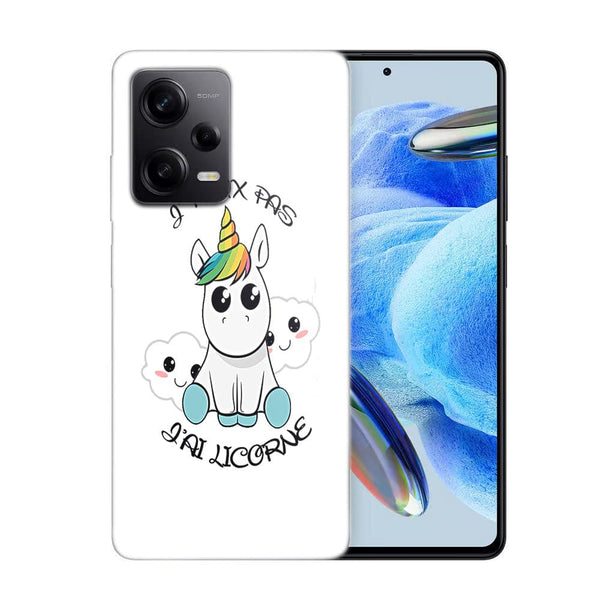 Coque Xiaomi Redmi Note 12 Pro Je Peux pas j'ai Licorne