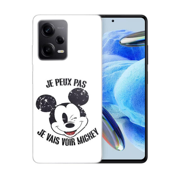 Coque Xiaomi Redmi Note 12 Pro Je peux pas je vais voir Mickey