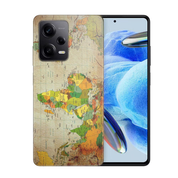 Coque Xiaomi Note 12 Pro Mappemonde